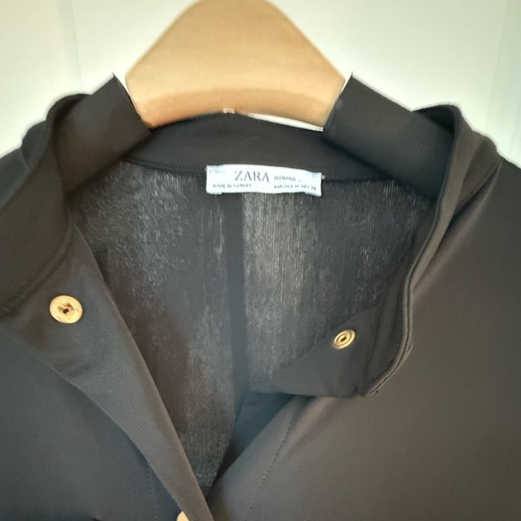 ZARA black jumpsuit gold buttons size M - Picture 3 of 4